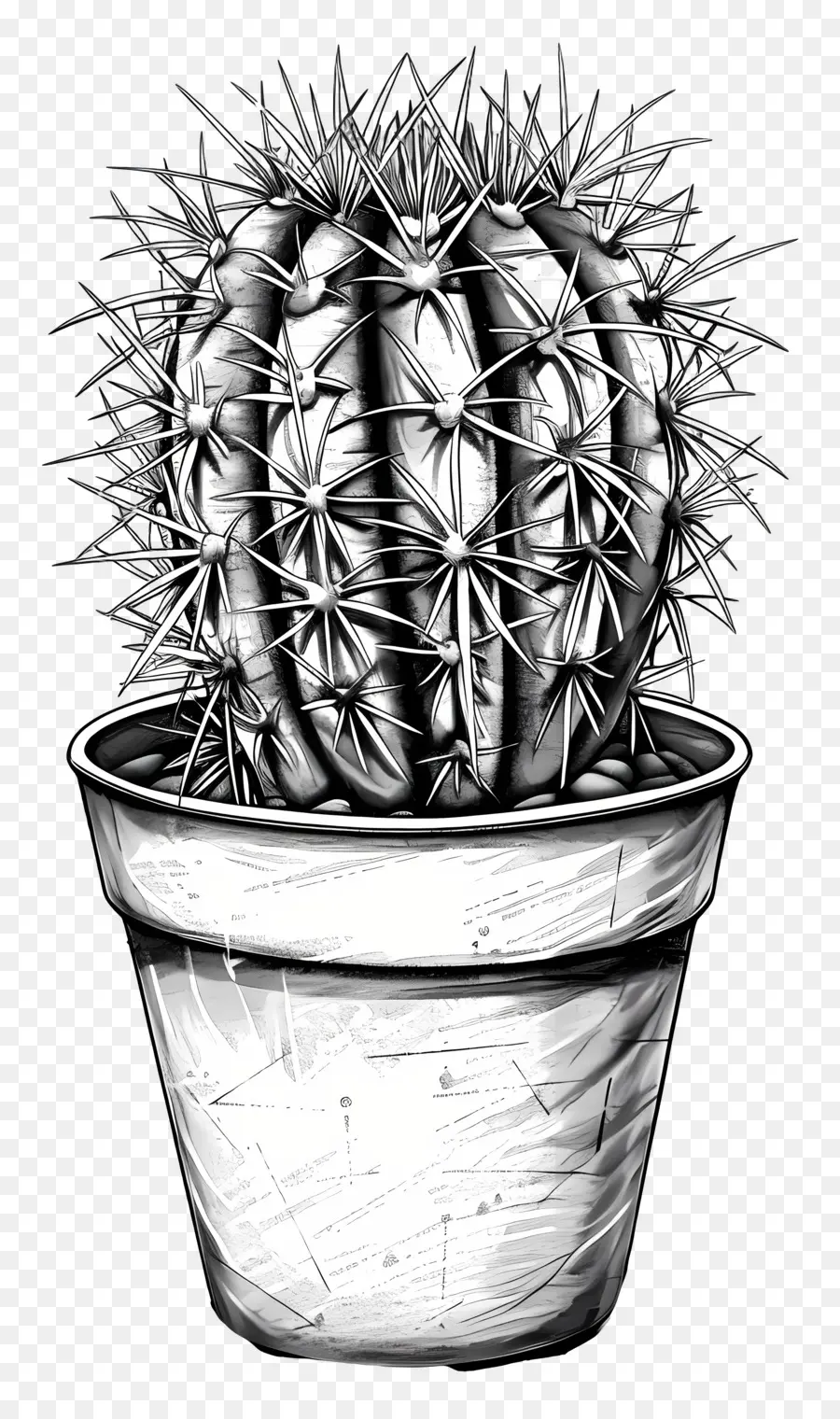 Cactus En Maceta，Planta De Cactus PNG