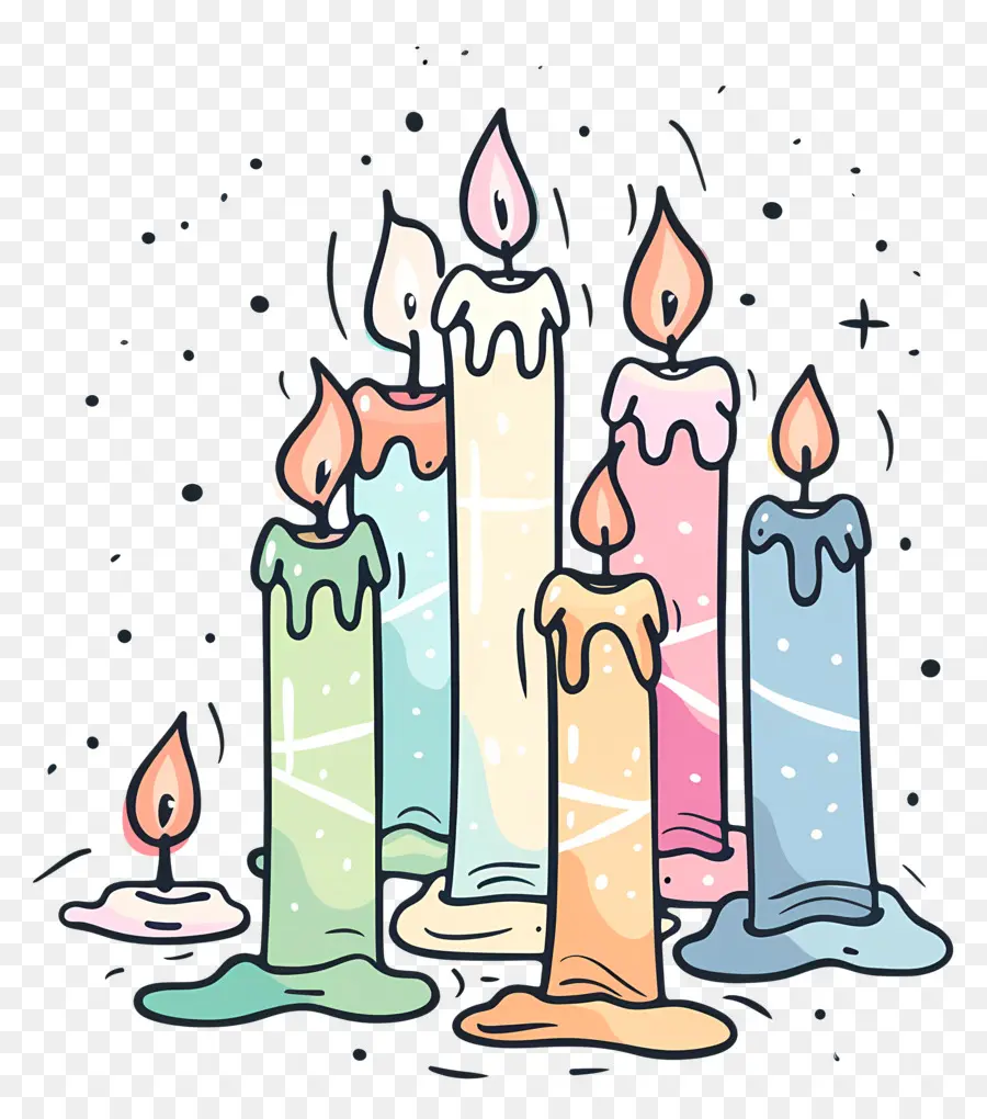 Velas De Navidad，Velas PNG