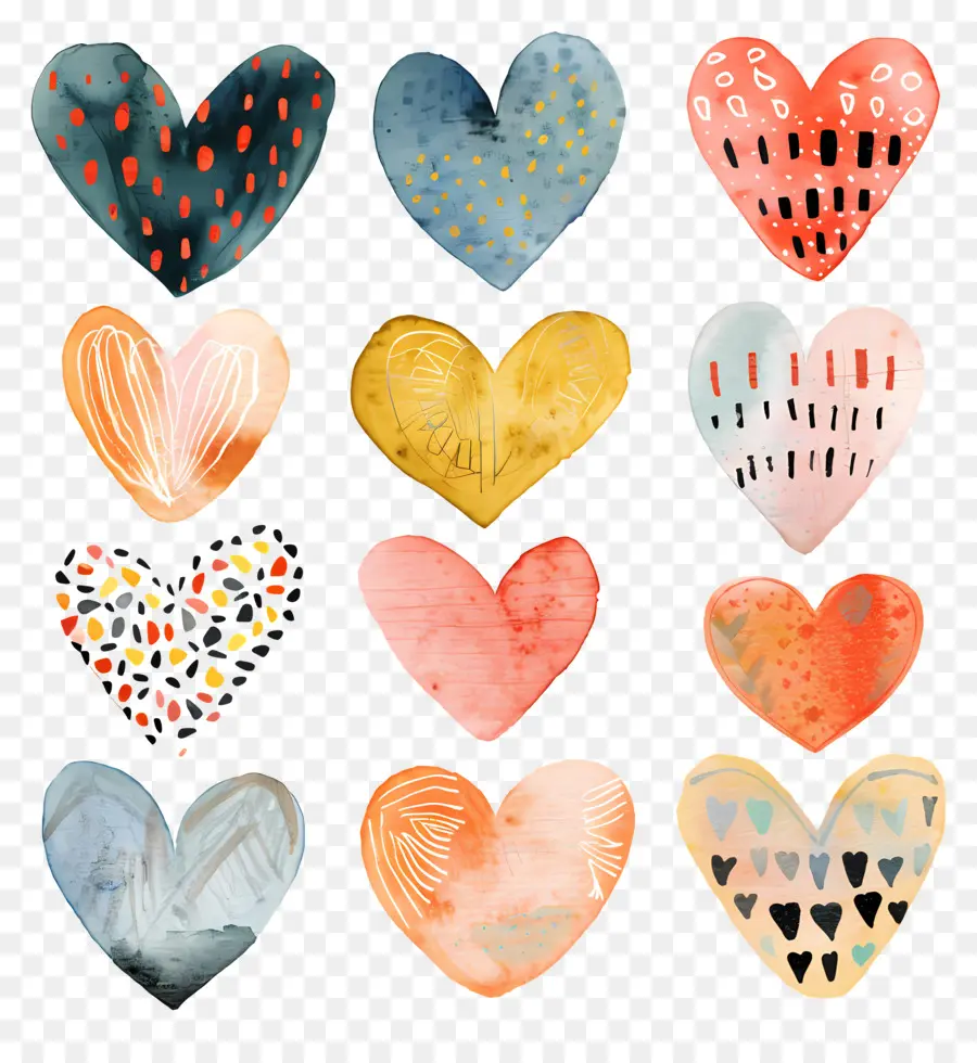 Corazones，Cepillos PNG