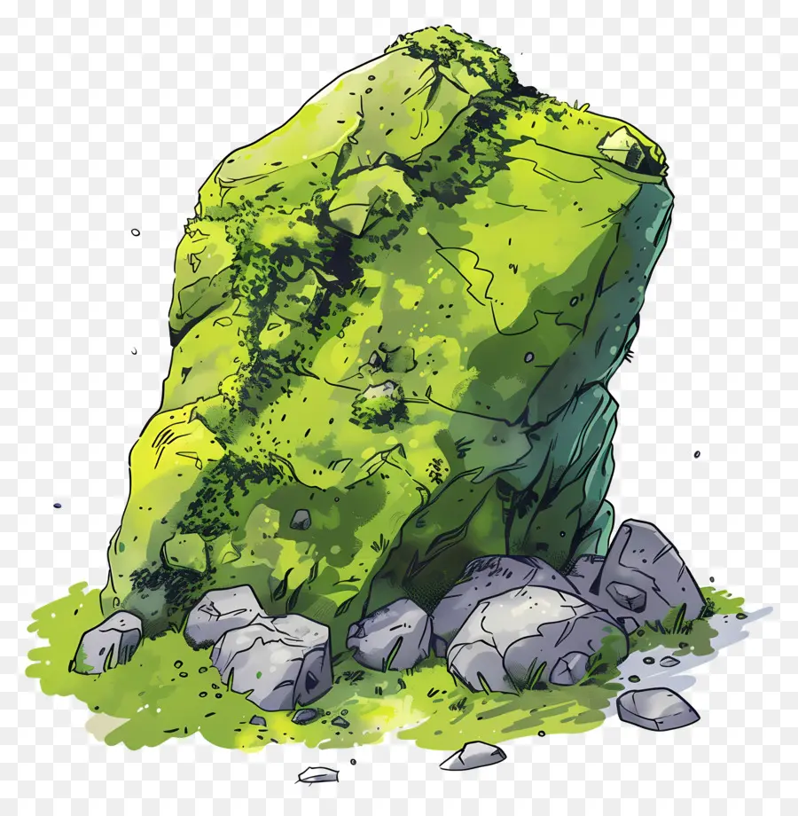 Mossy Rock，Formación De Roca PNG