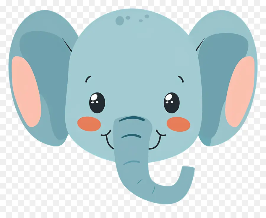 Linda Cara De Elefante，Dibujos Animados Elefante PNG