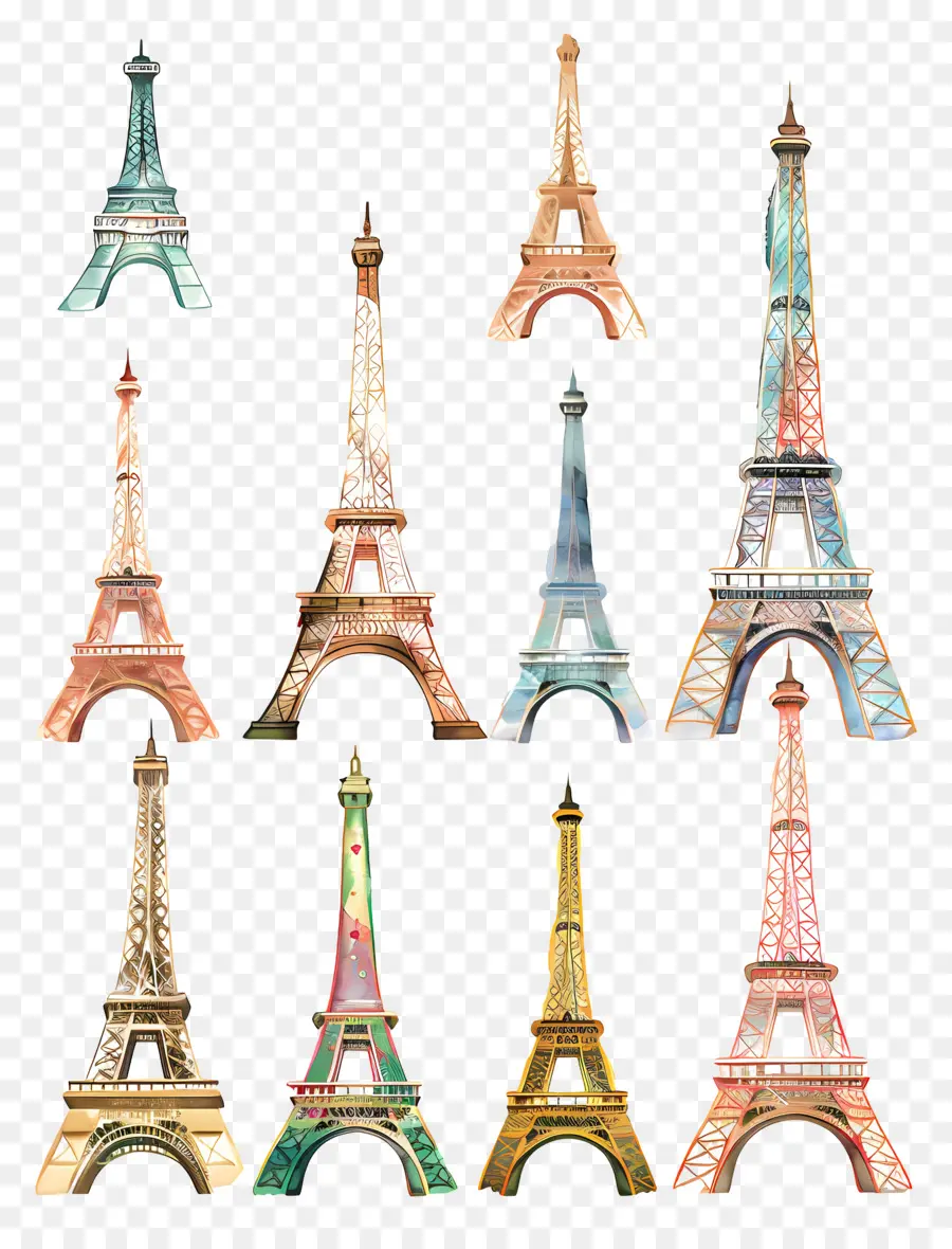 Eiffel，París PNG