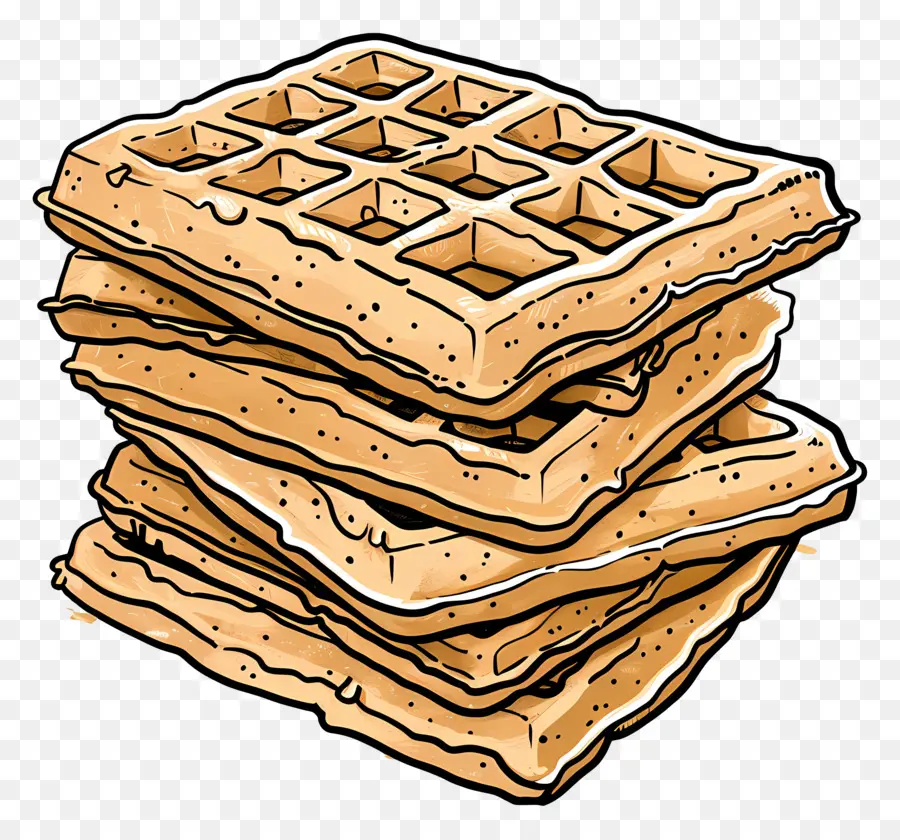 Pila De Waffles，Waffles PNG