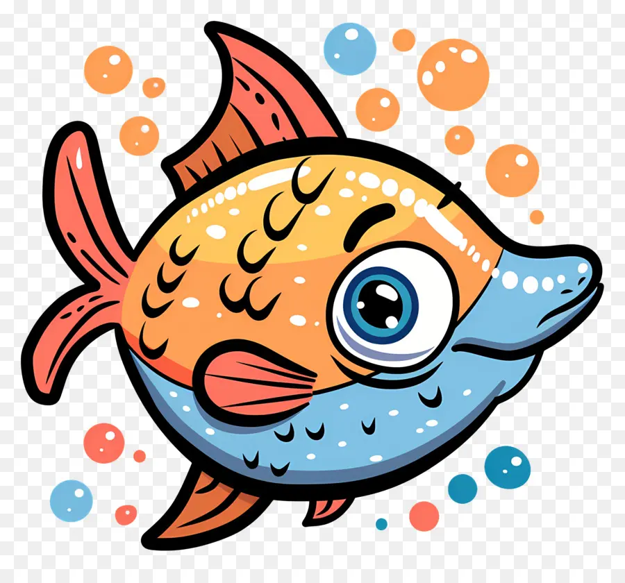 Lindo Pescado，Dibujos Animados De Pescado PNG