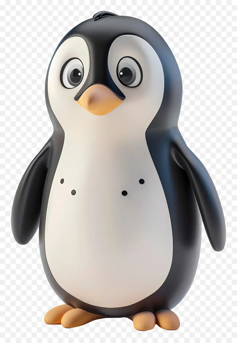 Little Penguin 3d，Pingüino PNG