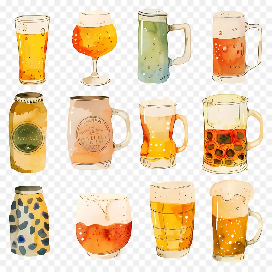 La Cerveza，Vasos De Cerveza PNG