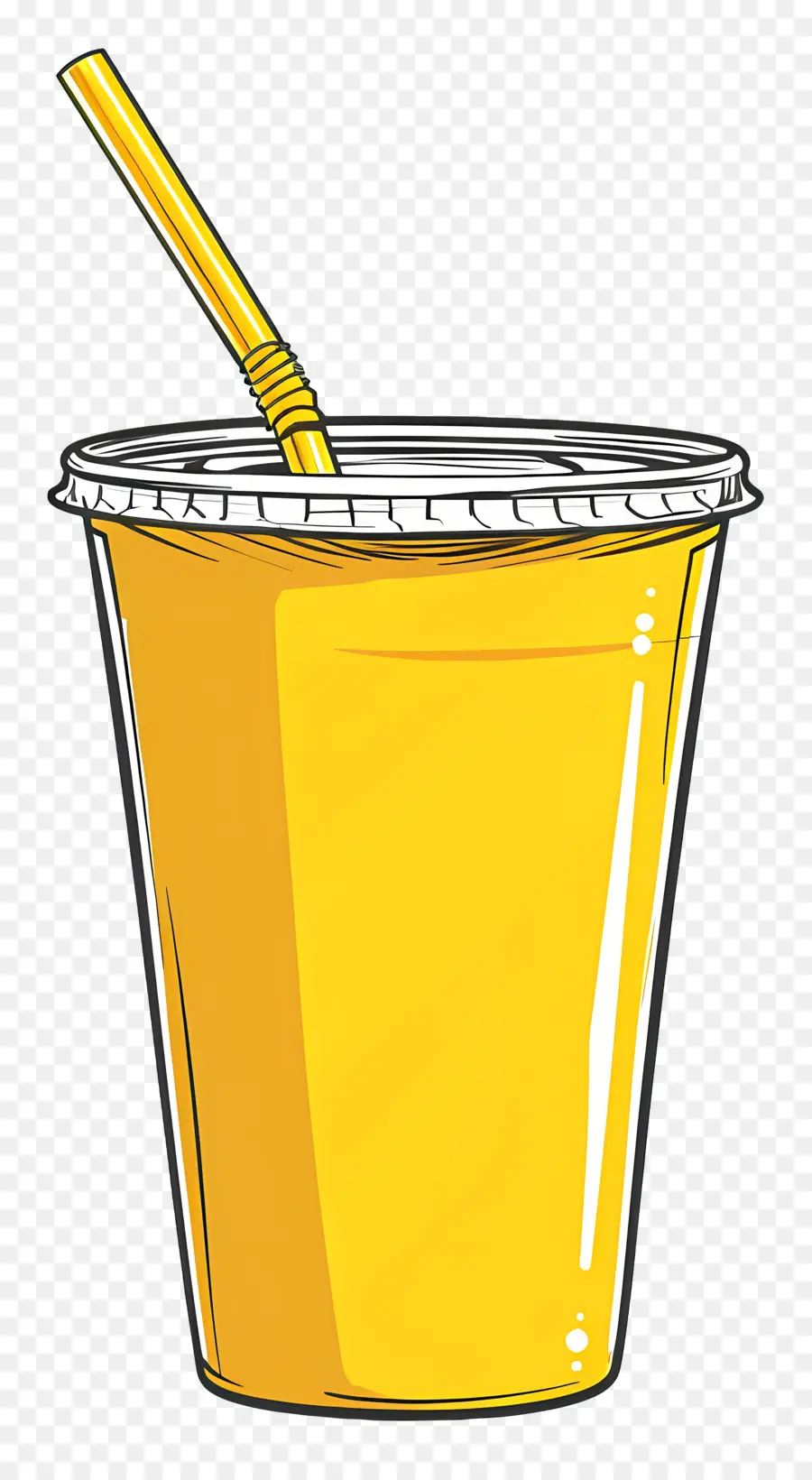 Copa Desechable，Taza De Plástico Amarillo PNG