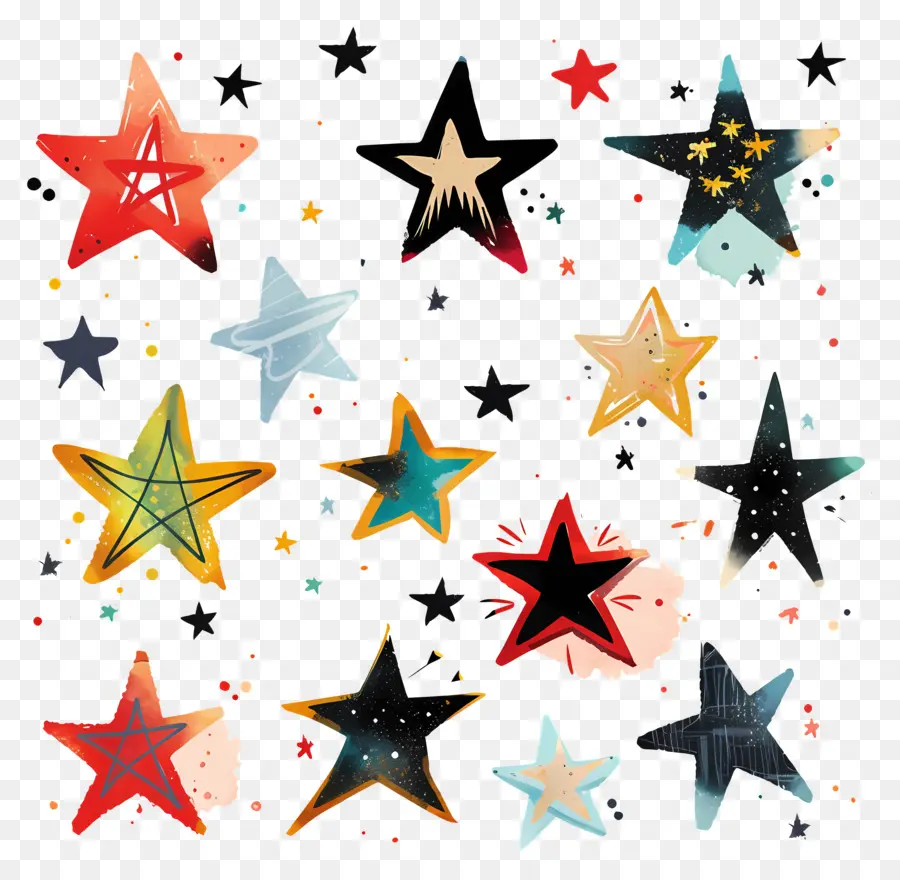 Estrellas，Estrellas Vintage PNG