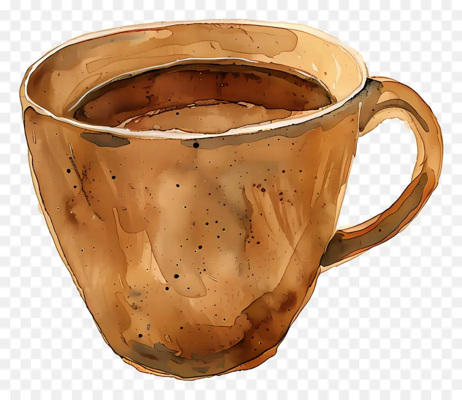 Taza De Café，Pintura A La Acuarela PNG