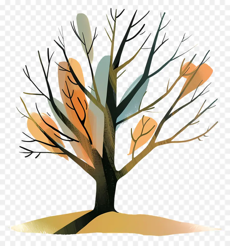 Árbol，Hojas PNG