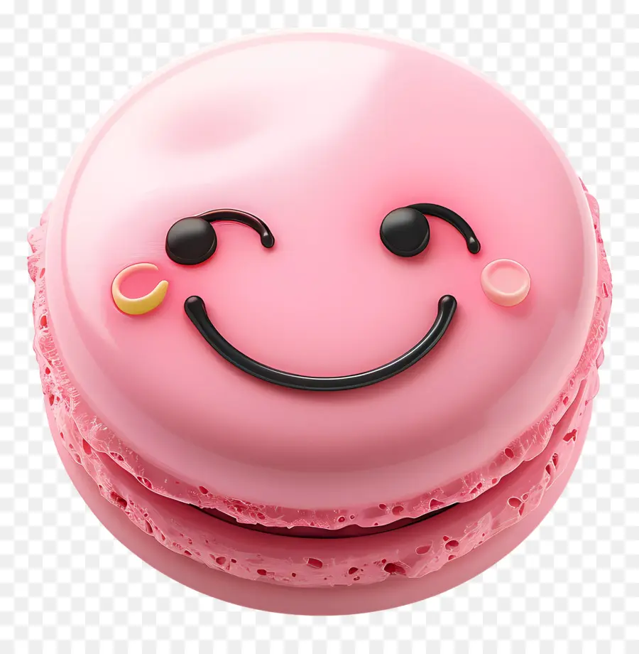 La Sonrisa De La Cara，Macarrón Rosa PNG