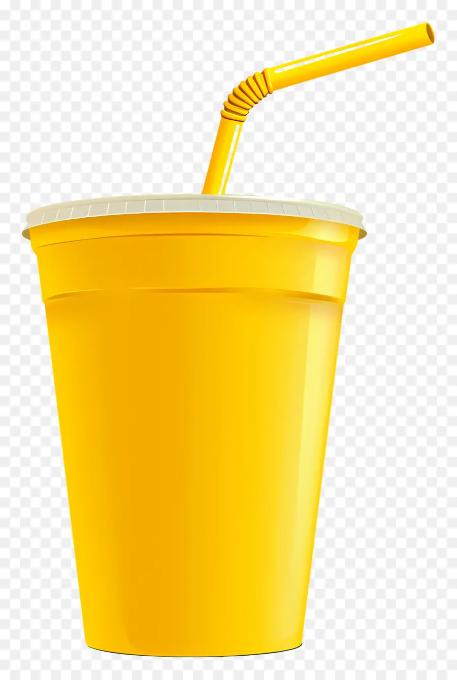 Copa Desechable，Taza De Plástico Amarillo PNG