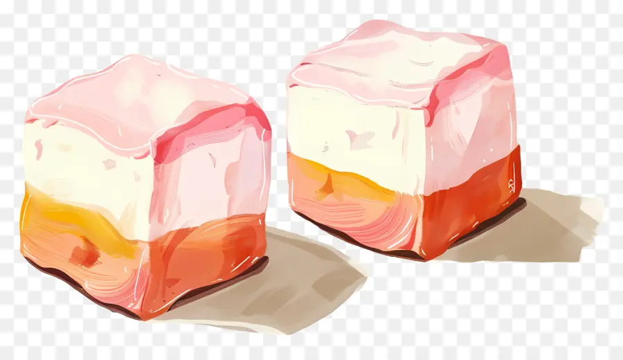 Caramelos De Malvavisco，Helado PNG