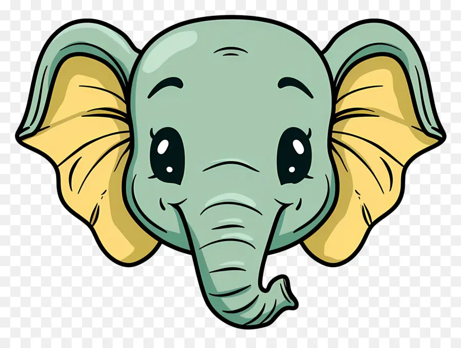 Linda Cara De Elefante，Elephant Cartoon PNG