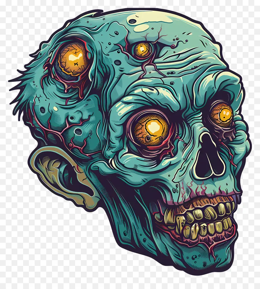 Cabeza De Zombi，Zombie PNG