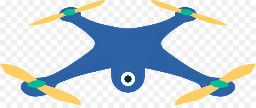 Drone，Azul PNG