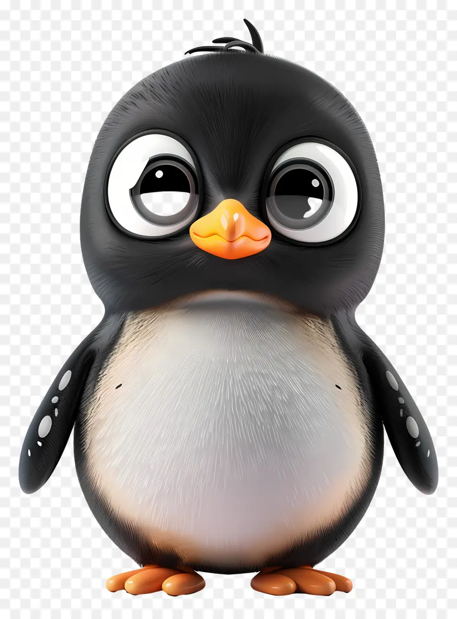 Little Penguin 3d，Pingüino PNG