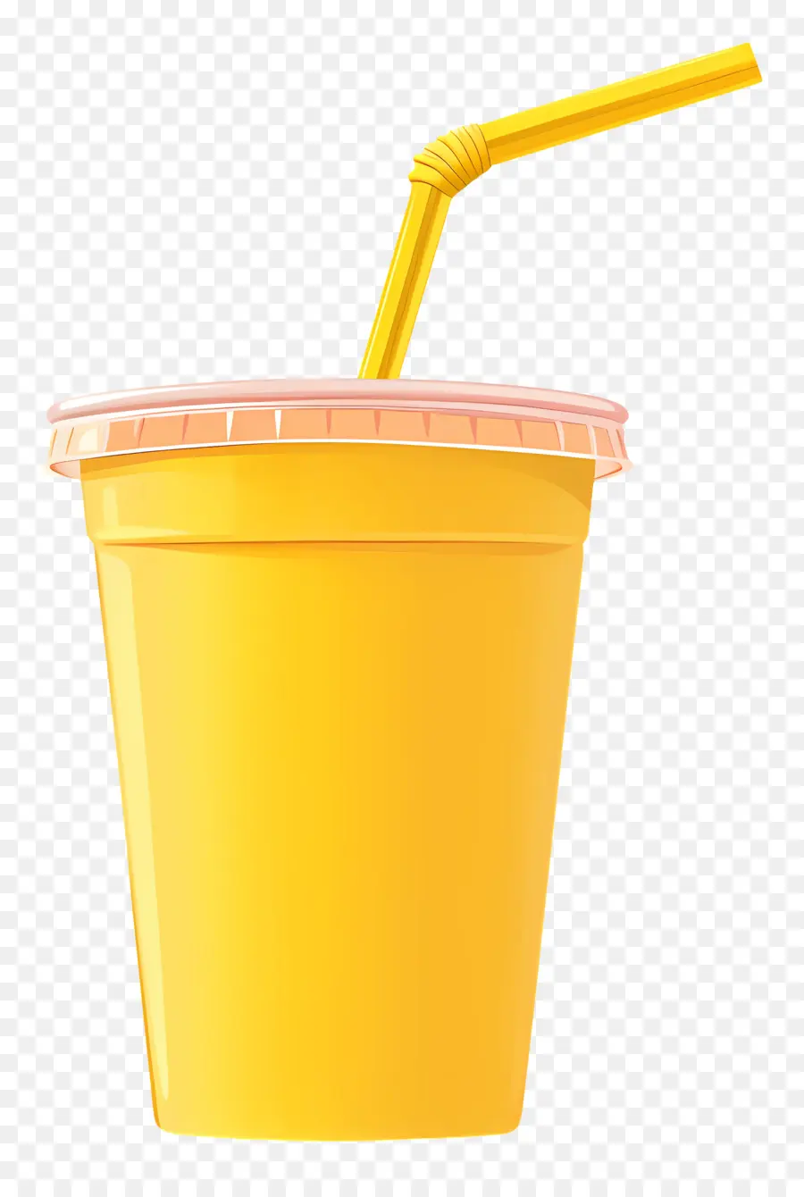 Copa Desechable，Taza De Plástico Amarillo PNG