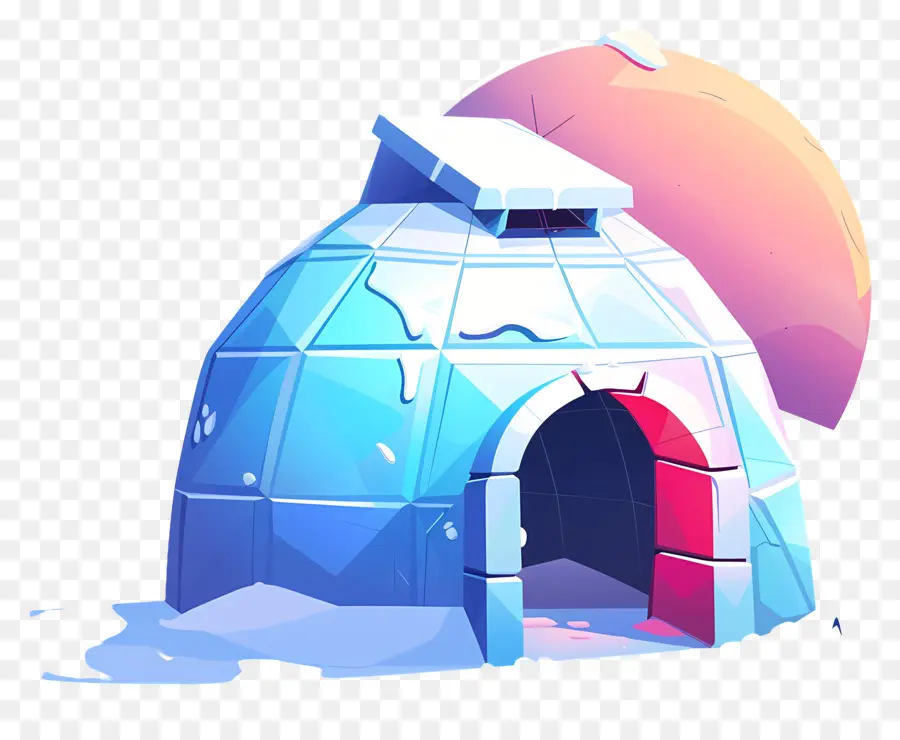 Iglú，Igloo De Nieve PNG