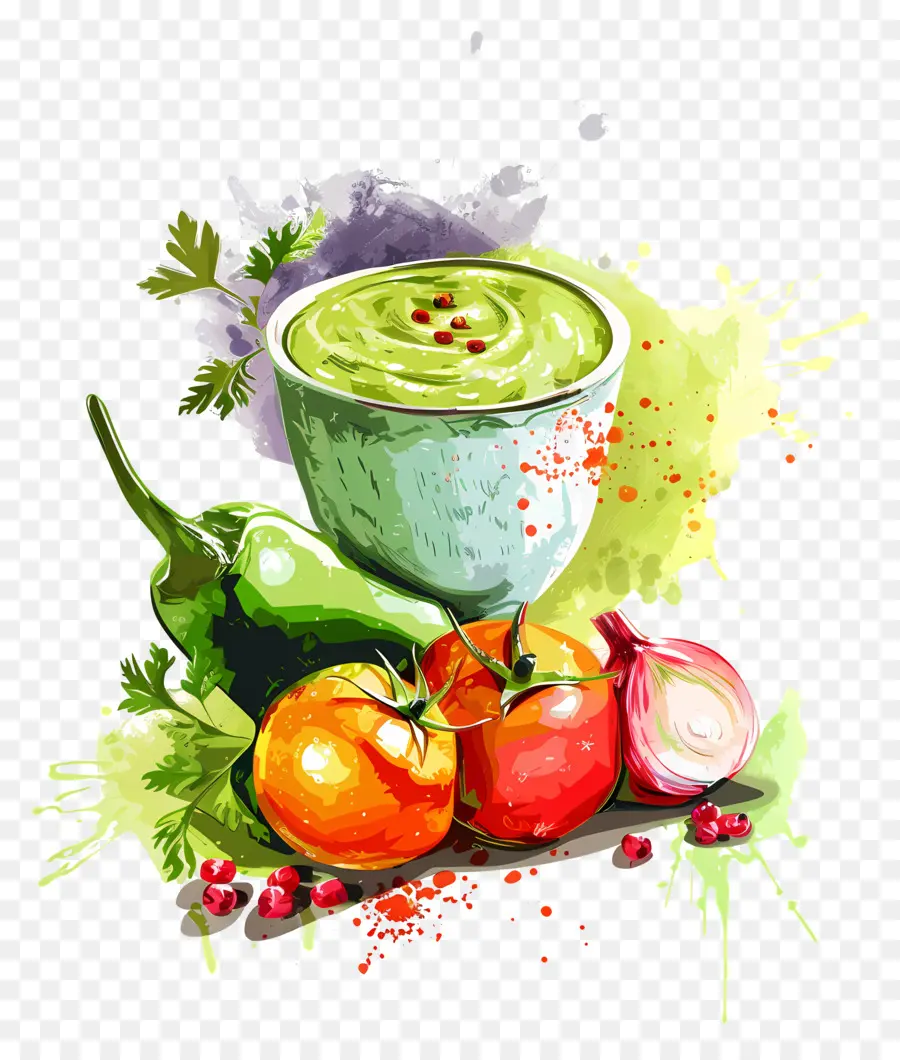 Puré De Verduras，Aderezo De Ensalada PNG