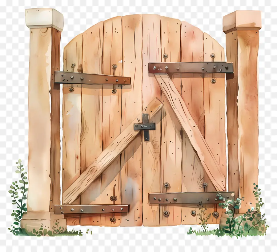 La Madera De La Puerta，Puerta De Madera PNG