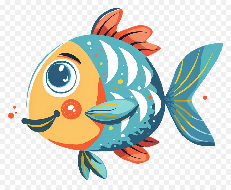 Lindo Pescado，Dibujos Animados De Pescado PNG