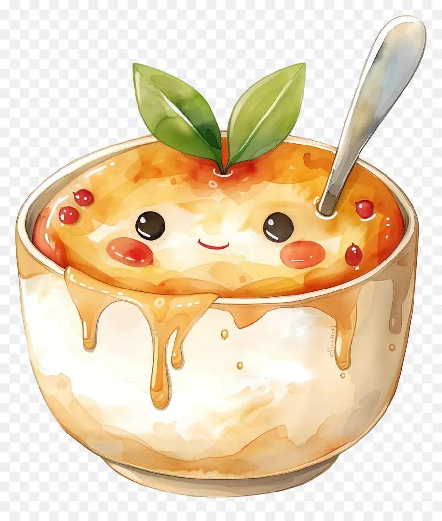 La Crème Brûlée，Sopa Cremosa PNG