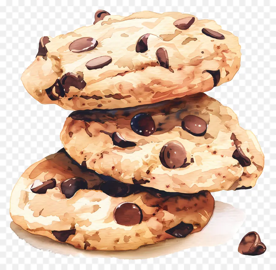 Galletas Con Chispas De Chocolate，Los Productos Horneados PNG