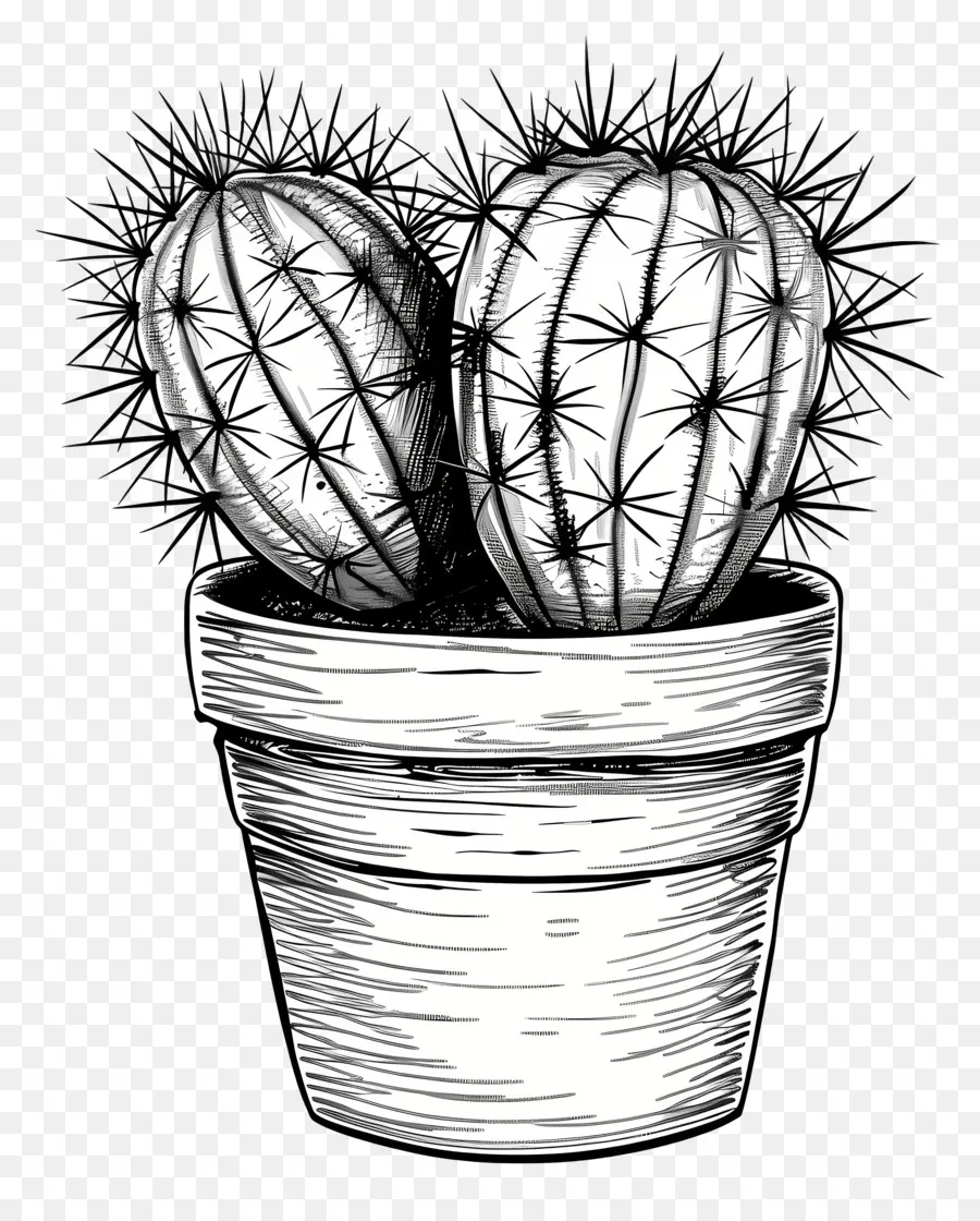 Cactus En Maceta，Cactus PNG