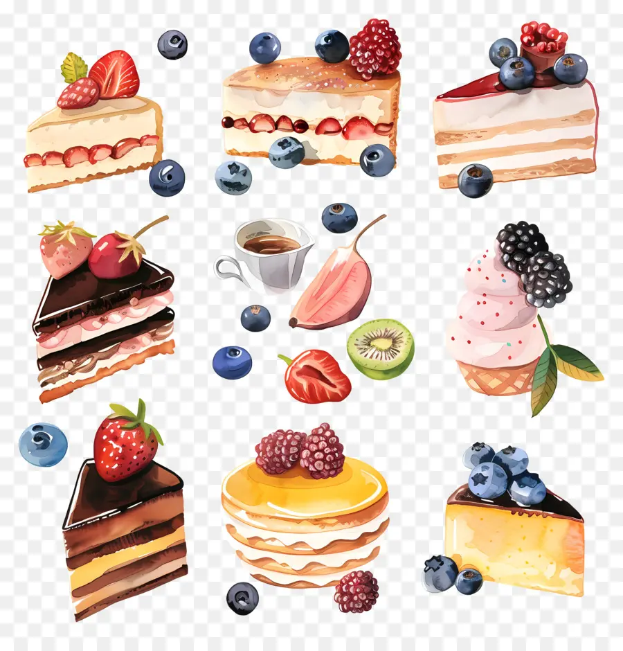 De Postre，Pastel PNG