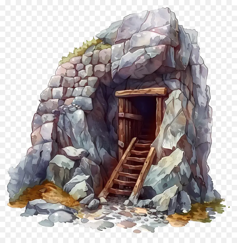 Entrada De La Mía，Cueva PNG