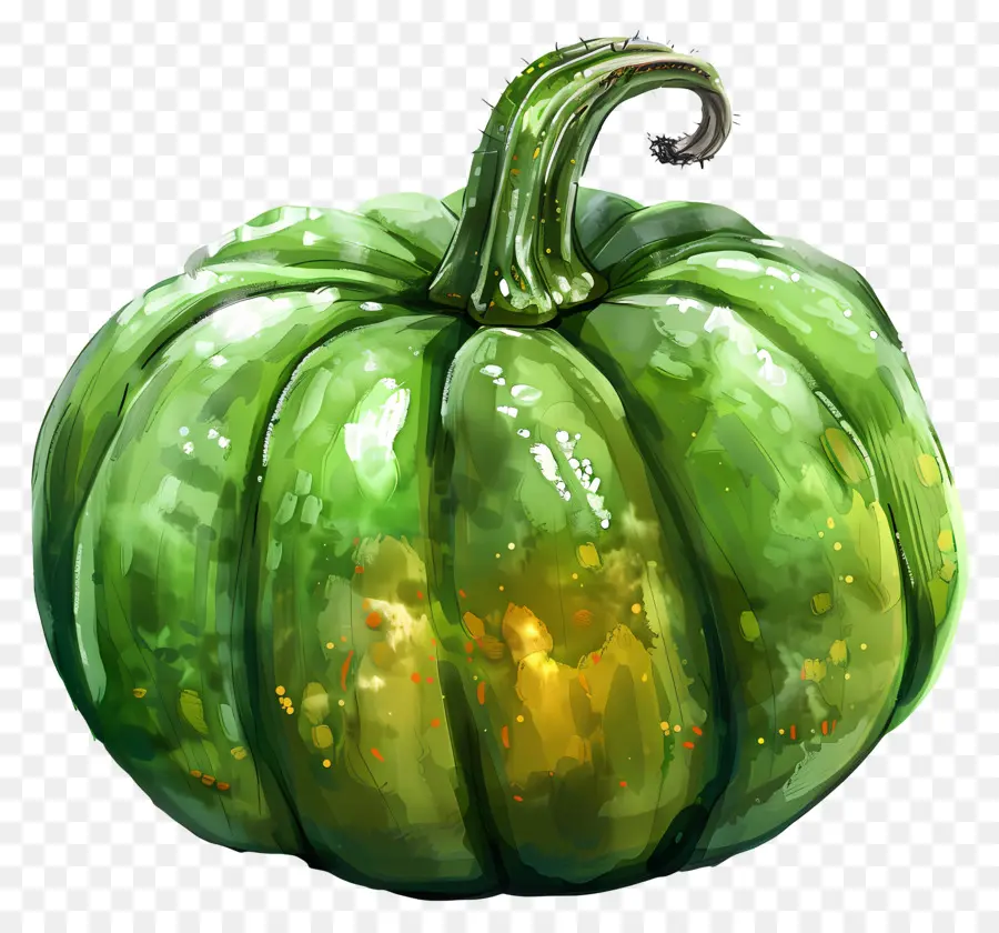 Verde Calabaza，Manchas Brillantes PNG