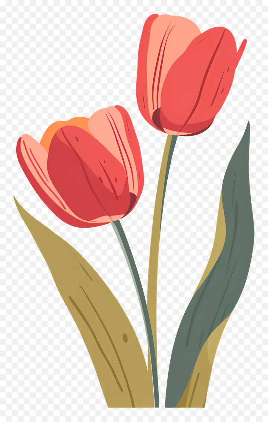 Tulipanes De Pascua，Tulipanes Rojos PNG