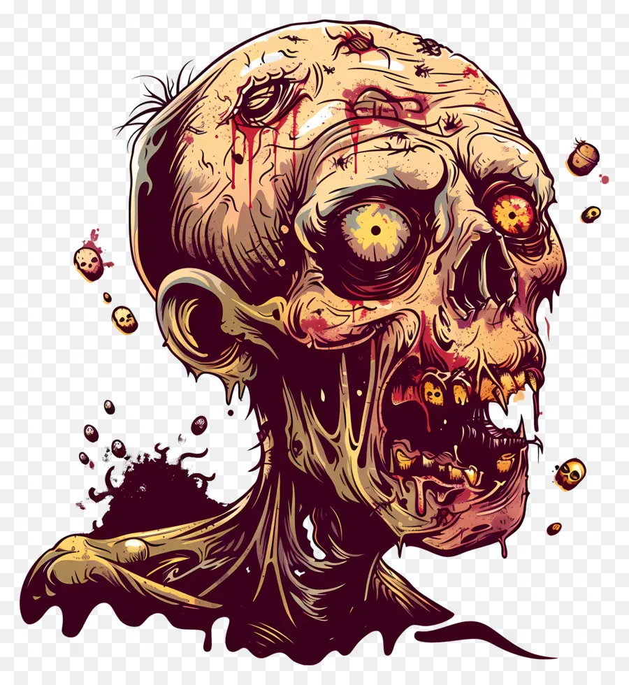 Cabeza De Zombi，Zombie PNG