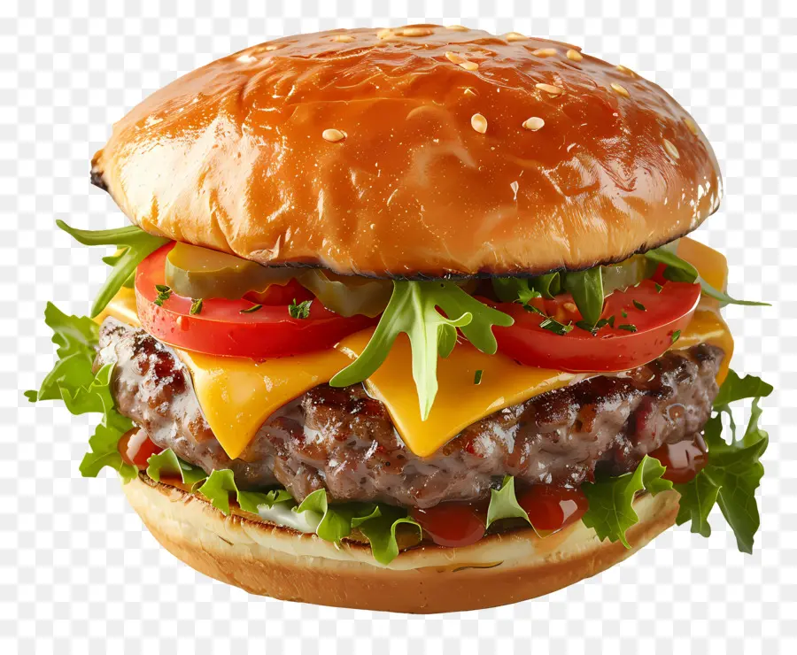 Hamburguesa Con Queso，Burger PNG