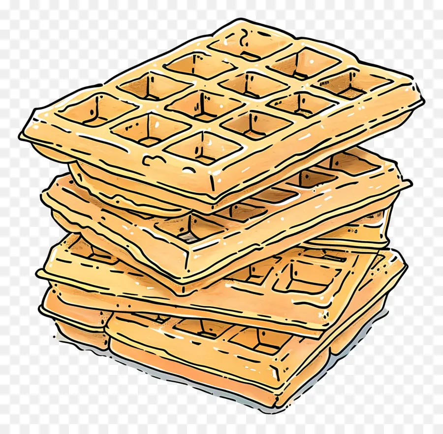 Pila De Waffles，Waffles PNG