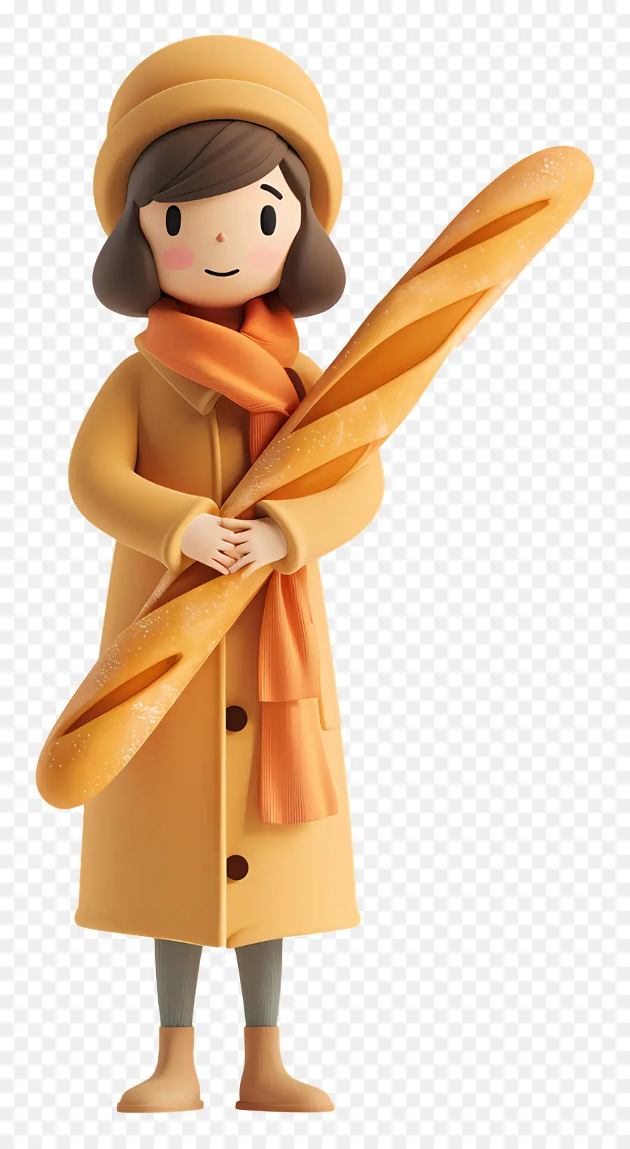 Baguette，Mujer PNG