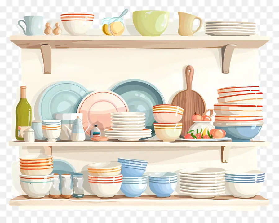 Batería De Cocina，Estantes PNG