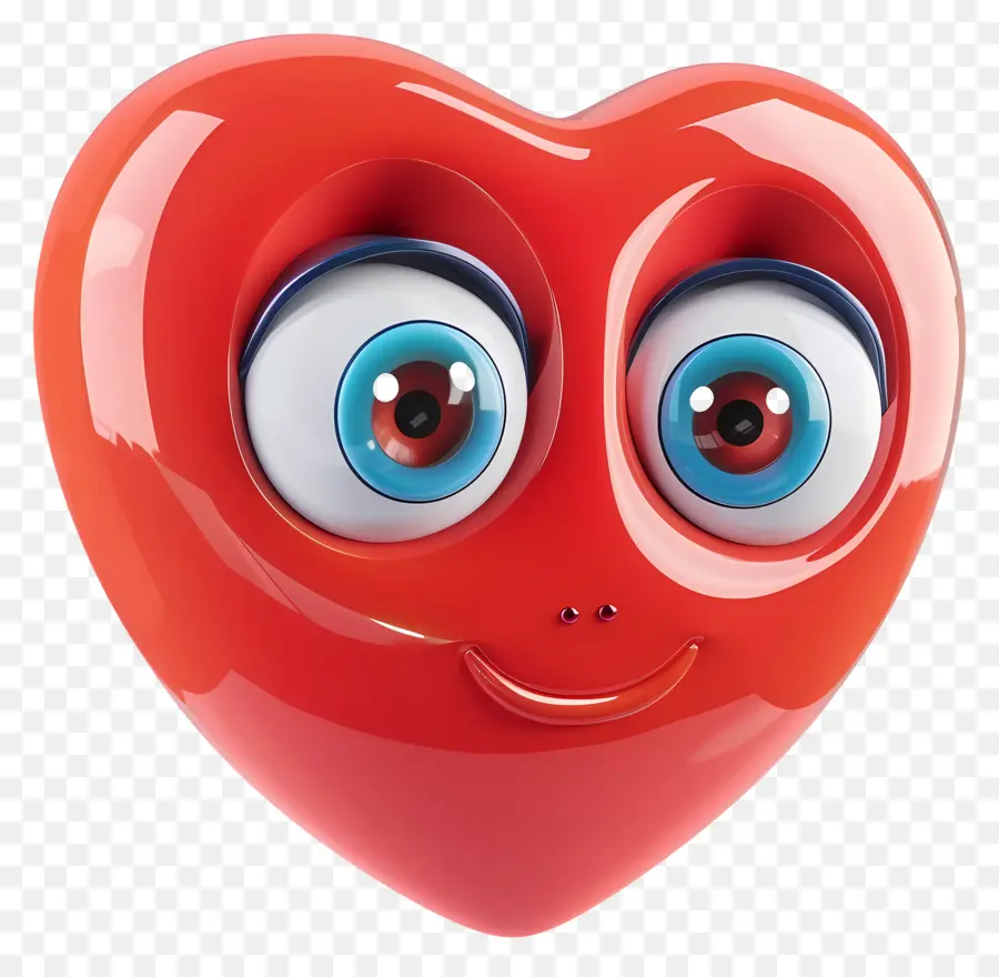 Corazón Con Ojos，Arte 3d PNG