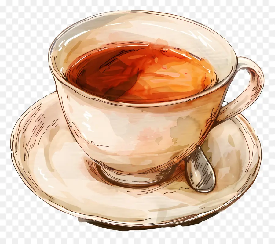 Taza De Té，De Vapor PNG