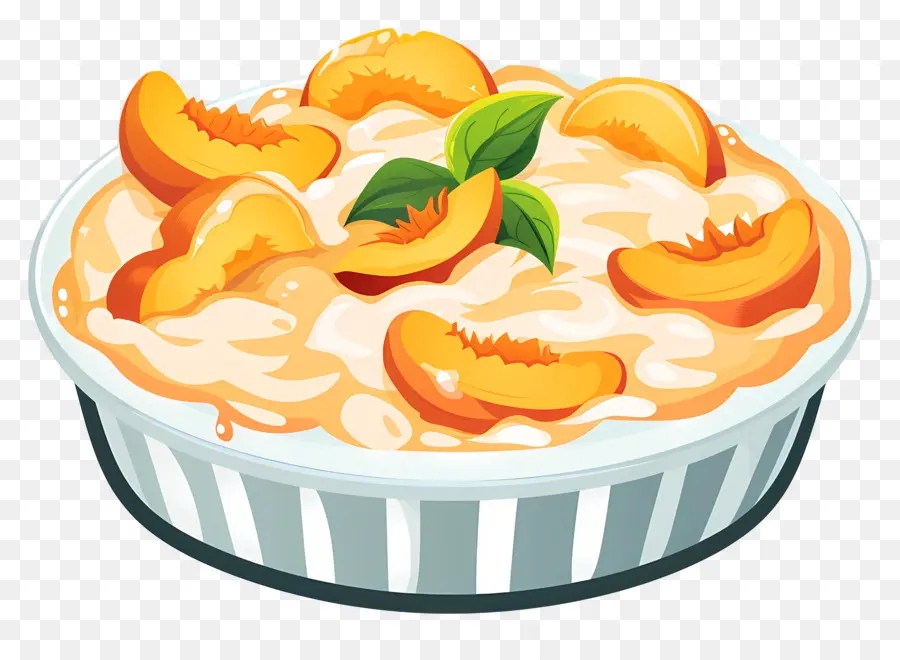 Tarta De Durazno，Crema De Queso PNG