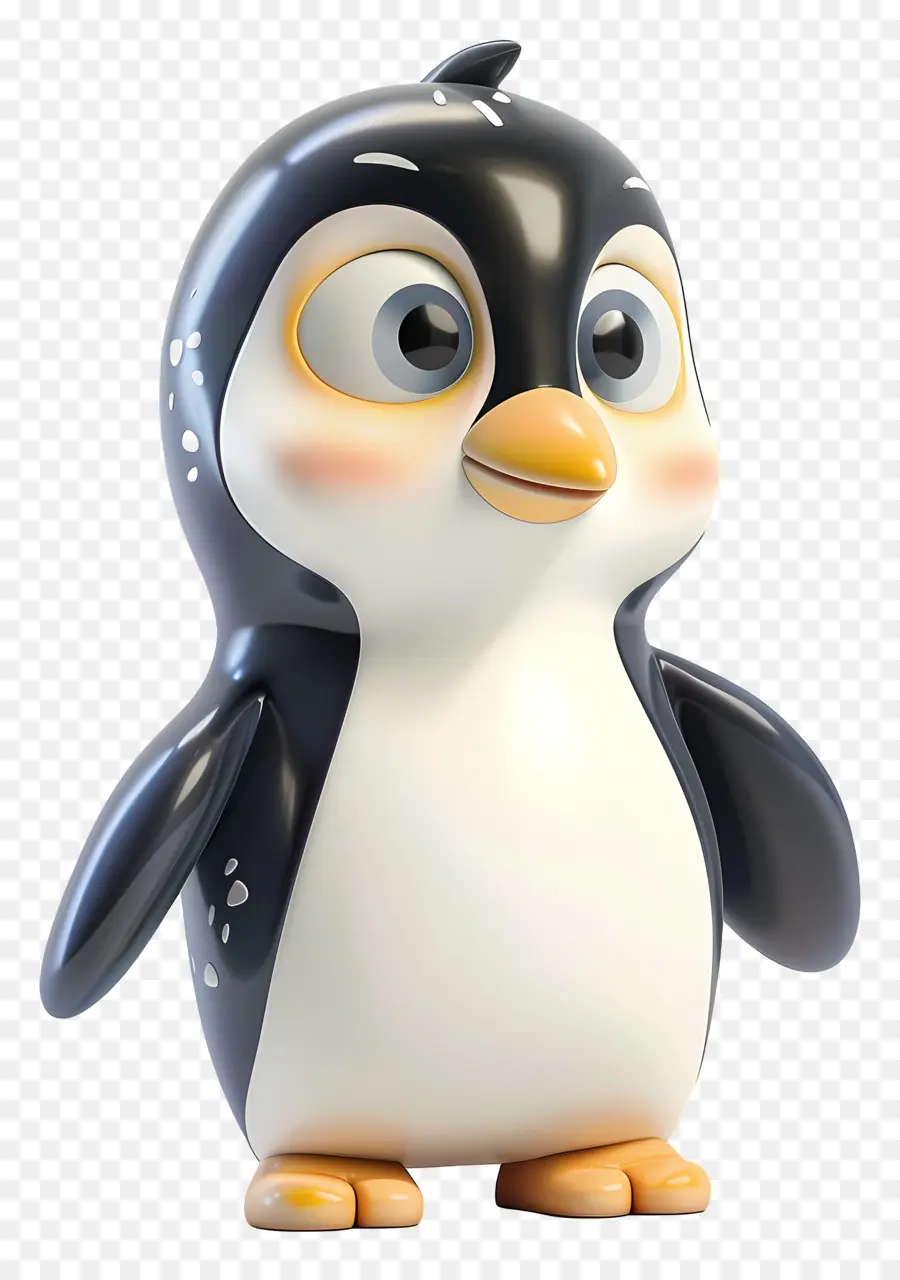 Little Penguin 3d，Pingüino PNG