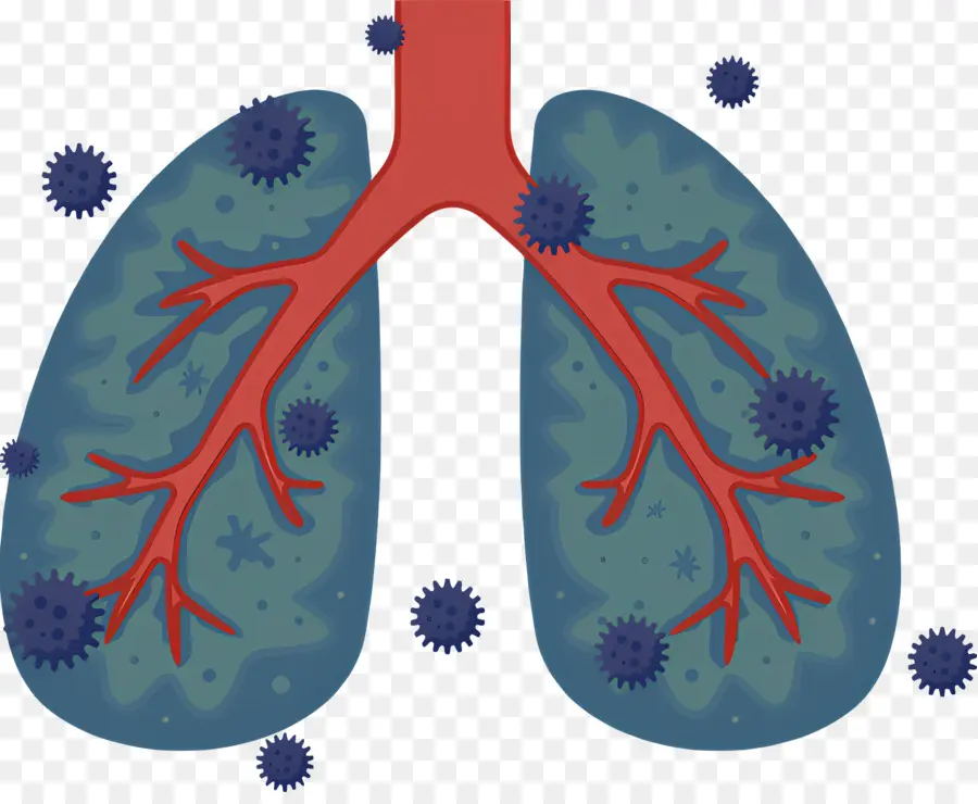 Pulmón，Contaminantes En El Aire PNG