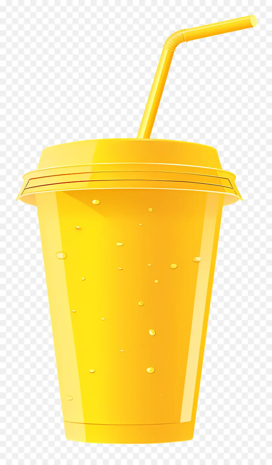 Copa Desechable，Taza De Plástico Amarillo PNG