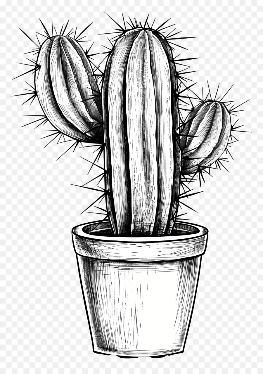 Cactus En Maceta，Cactus PNG