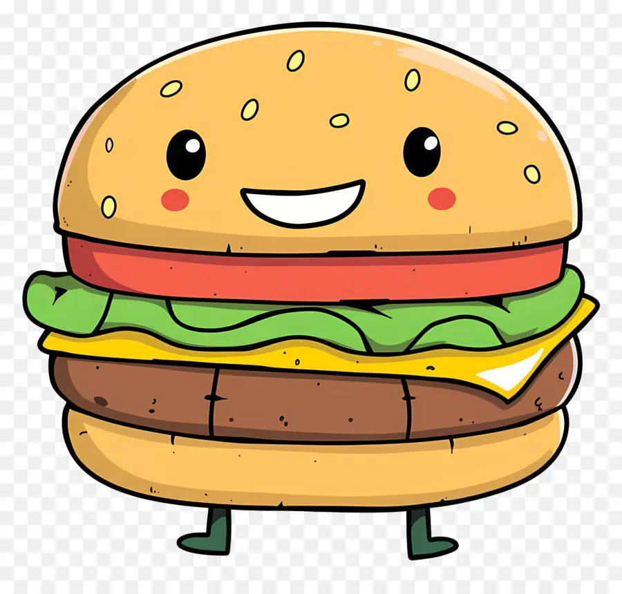 De Dibujos Animados De La Hamburguesa，Personaje De Dibujos Animados PNG