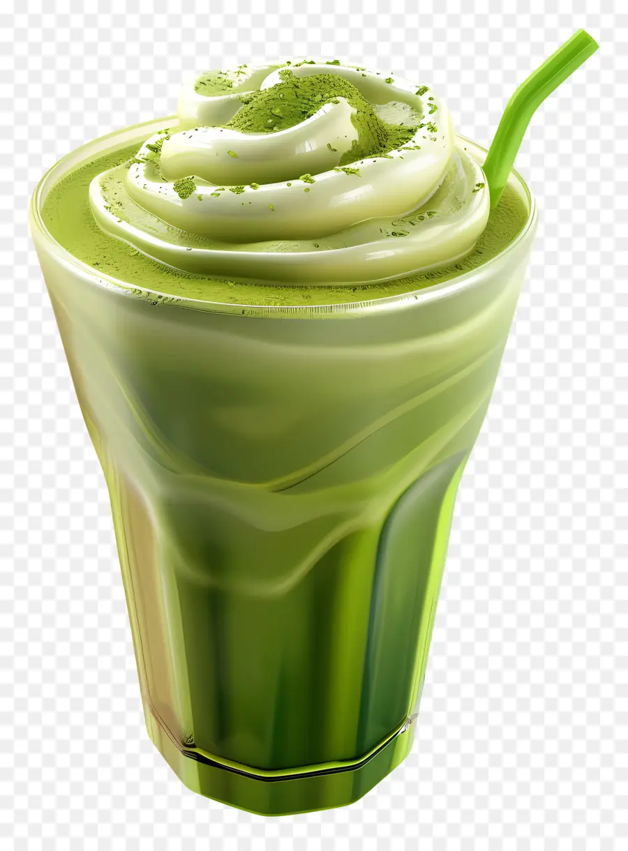 Beber Té Matcha，Bebida Verde PNG