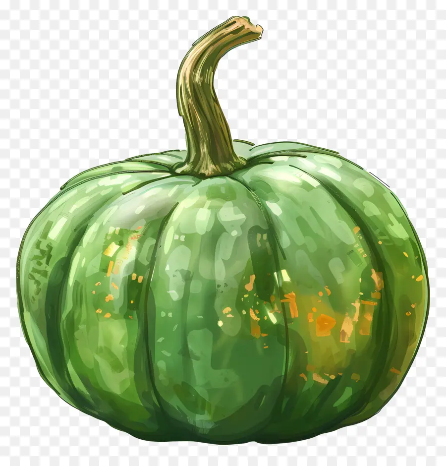 Verde Calabaza，Pintura A La Acuarela PNG