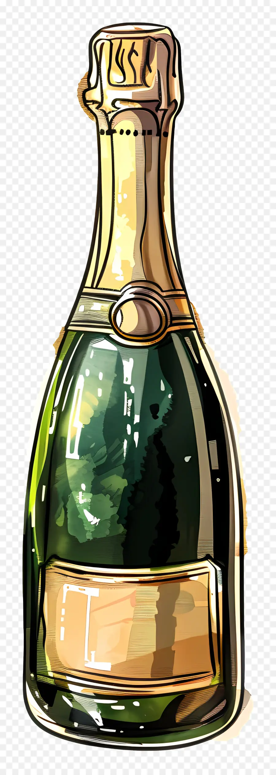 Botella De Champagne，Champaña PNG