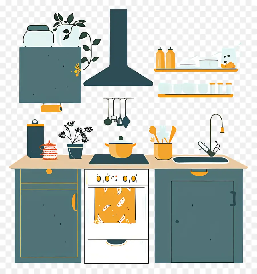 Cocina，Horno PNG